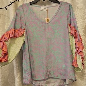 Tanya Taylor $325 Retail NWT Boho Blouse